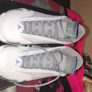 Air Jordan 14 wolf grey and blue